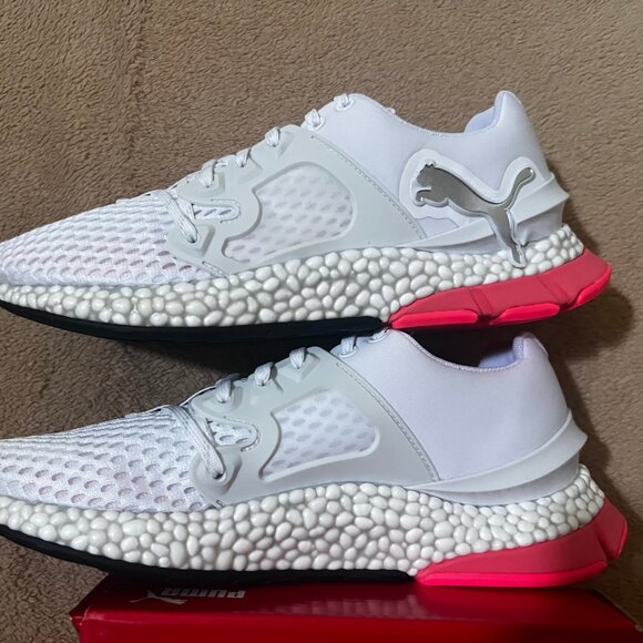 NIB PUMA Women 8.5 Hybrid‎ Sky White Pink Yellow 192576-05 - Picture 6 of 7